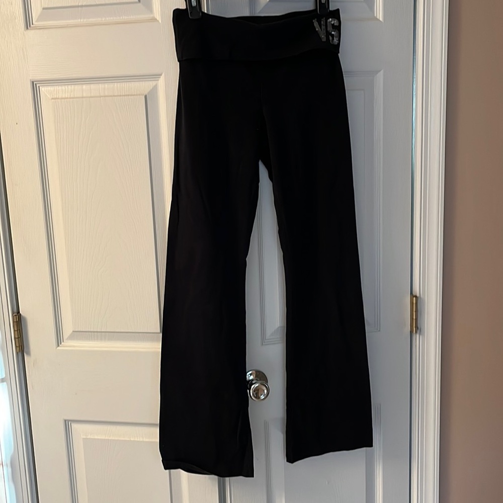 Victoria Secret black cotton yoga leggings